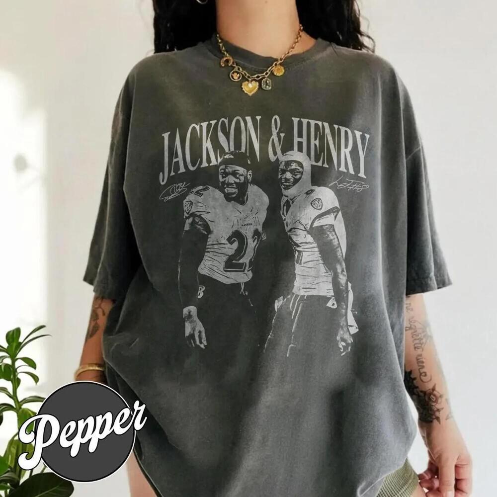 Lamar Jackson Derrick Henry Baltimore Football S Shirt